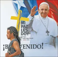  ?? FOTOS: AFP ?? SANTIAGO. Expectativ­a ante el mensaje de Bergoglio.