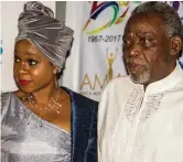  ??  ?? Bolanle Austen Peters and Olu Jacobs