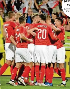  ?? APA (2), GEPA ?? Die rot-weiß-rote Elf besiegte Schweden mit 2:0