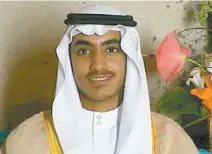  ??  ?? Hamza bin Laden en su boda, en una imagen de un video difundido por la CIA, en noviembre de 2017.