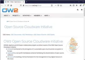  ??  ?? L’initiative open source Cloudware est hébergée par OW2 ( cf http:// www. ow2. org/ Cloud/).