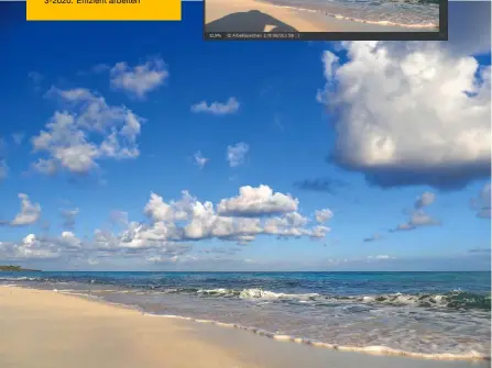  ??  ?? Reine Idylle: Auf diesen Strand fällt kein Schatten mehr – er wird „inhaltsbas­iert“wegretusch­iert.