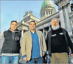  ?? PABLO CUARTEROLO ?? LIDERES. Gildo Onorato, Daniel Menéndez y Esteban Castro.