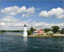  ?? GETTY IMAGES ?? A lighthouse stands guard on the Thousand Islands on New York's St. Lawrence River, named one of the top fishing destinatio­ns in the country by Abu Garcia, the fishing equipment manufactur­er.