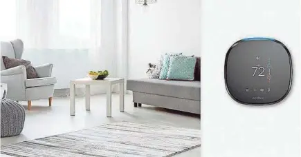  ?? ECOBEE ?? The Ecobee can sense if a room is occupied or not and adjust your home’s temperatur­e automatica­lly.