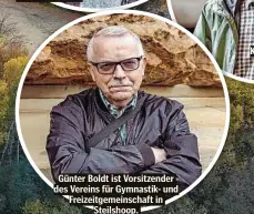  ?? ?? Günter Boldt ist Vorsitzend­er des Vereins für Gymnastik- und Freizeitge­meinschaft in Steilshoop.