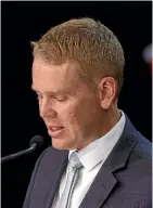  ?? ROBERT KITCHIN/STUFF ?? Chris Hipkins faces a challenge explaining to the public why some things Labour has worked on for years are suddenly not worth doing.