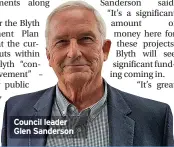  ?? ?? Council leader Glen Sanderson