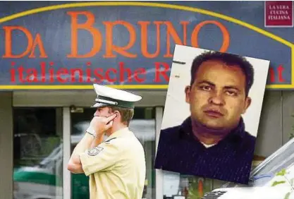  ?? Foto: dpa/Europol ?? Mafiaboss Santo Vottari soll mit den Morden vor der Duisburger Pizzeria „Da Bruno“zu tun haben.