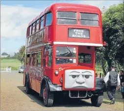  ??  ?? Grumpy: Visitors can take a ride on Bulgy the bus at Glenbrook Vintage Railway this weekend.