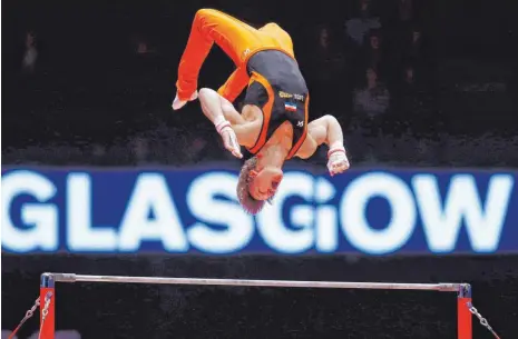  ?? FOTO: DPA ?? Spektakulä­r wird es zugehen bei den European Championsh­ips. Nicht nur wenn die Turner (hier Epke Zonderland) ihre Besten ermitteln.