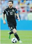  ?? RICARDO MAZALAN/AP ?? Lionel Messi was frustrated over his missed penalty kick against Iceland.