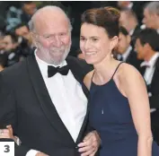  ?? PHOTOS COURTOISIE ALAIN DESCARIES, AXIIA FILMS ET D’ARCHIVES AFP ?? 1. Jean-Pierre Marielle a participé au Festival Juste pour rire en 2008. 2. Dans une scène du film La fleur de l’âge, avec Julie Ferrier. 3. Sur le tapis rouge à Cannes, en 2013. Il était accompagné de la ministre de la Culture française, Aurelie Filippetti.