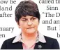  ??  ?? ROW DUP’s Arlene Foster