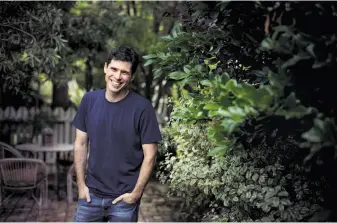  ?? Christina Gandolfo / New York Times ?? Max Brooks wanted to write “Minecraft: The Island” partly because he was such a fan of the video game. To write it, he had to keep the hero’s identity ambiguous.