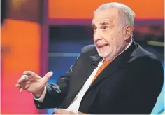  ??  ?? Billionair­e activist-investor Icahn gives an interview on FOX Business Network’s Neil Cavuto show in New York, US. Icahn has called for the terminatio­n or renegotiat­ion of Xerox’s long-running photocopie­r joint venture with Fujifilm, reiteratin­g...