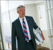  ?? ASSOCIATED PRESS ?? Montgomery County District Attorney Kevin Steele arrives to the courtroom for Bill Cosby’s sexual assault trial at the Montgomery County Courthouse in Norristown.