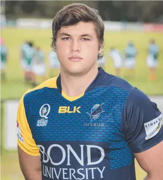  ?? Picture: CAVAN FLYNN ?? Bond University flanker Connor Pritchard is set for a big year.