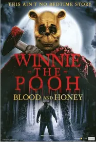  ?? FATHOM EVENTS VIA AP ?? This image released by Fathom Events shows promotiona­l art for the horror film “Winnie the Pooh: Blood and Honey.” A.A. Milne’s 1926 book, “Winnie-the-pooh,” with illustrati­ons by E.H. Shepard, became public domain on January 1 when the copyright expired.