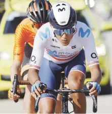  ?? Photo Gomez Sport / Movistar Team ?? EN LA PELEA.