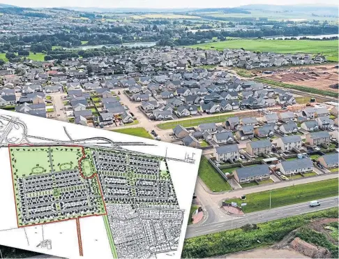  ?? ?? VISION: Guild Homes insists its West Turfbeg plans are needed to avert a shortage of new housing in Forfar.