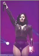  ?? Rob Grabowski ?? The Associated Press Demi Lovato at the Allstate Arena in Rosemont, Ill., in August 2016.
She brought her “Tell Me You Love Me World Tour” to the MGM Grand Garden on Saturday.