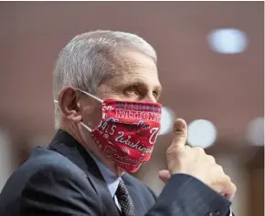  ?? Photo: Xinhua ?? Anthony Fauci, director of the National Institute of Allergy and Infectious Diseases, testifies before the U.S. Senate Committee on Health, Education, Labour and Pensions on COVID-19 at Washington, D.C., the United States, on June 30, 2020.