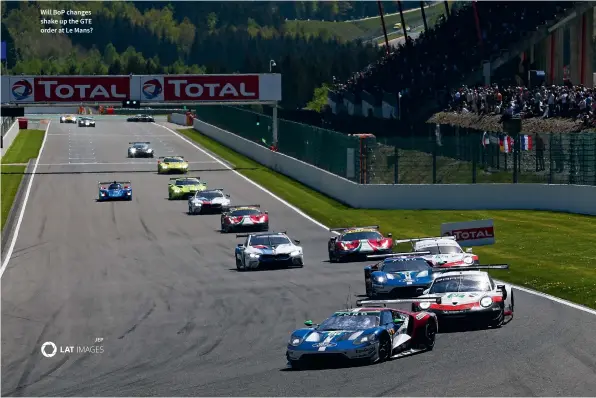  ?? JEP ?? Will BOP changes shake up the GTE order at Le Mans?