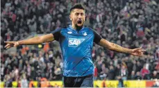  ?? FOTO: DPA ?? Kerem Demirbay jubelt über seinen wichtigen Treffer zum 1:1.