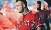  ?? Julio Aguilar Getty Images ?? THE ANGELS’ Mike Trout, who suffered a wrist injury during a slide, could return Thursday.