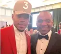  ?? SUN-TIMES FILES ?? Chance the Rapper with his father, Ken Bennett.