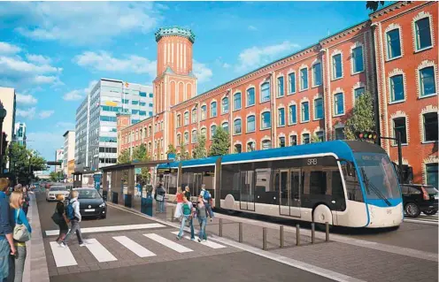  ?? VILLE DE QUÉBEC ?? Selon l’échéancier soumis par la Ville de Québec, des tramways rouleront dans les rues de la capitale nationale en 2026.