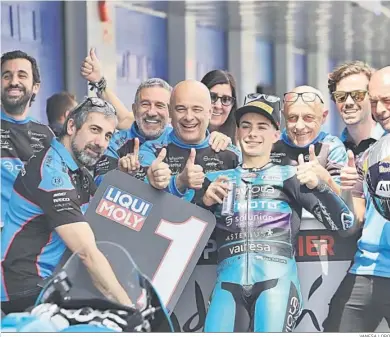  ?? VANESA LOBO ?? David Alonso, el mejor del fin de semana en Jerez, aunque la carrera es hoy.