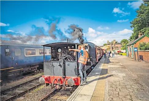  ?? ?? WINDFALL: Caledonian Railway in Brechin is seeking £15m from the Levelling Up Fund. Picture by Steve MacDougall.