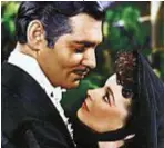  ??  ?? Clark Gable e Vivien Leigh