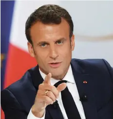  ?? DR ?? Macron avisa que não vai tolerar radicalism­o islâmico no país