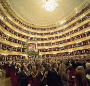  ??  ?? Cartellone Alla Scala si lavora per le stagioni future