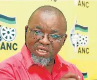  ??  ?? BIG SHOT: ANC secretary-general Gwede Mantashe was in Port Alfred to address a cadres forum at Titi Jonas Hall last weekend