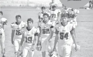  ?? CORTESÍA. ?? Con el triunfo el equipo de PVC marcha como líder invicto en la Liga de Futbol Americano Juvenil de Chihuahua. /