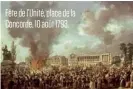  ??  ?? Fête de l’Unité, place de la Concorde, 10 août 1793.