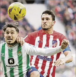  ?? FOTO: EFE ?? Koke, historia viva del Atlético de Madrid, capitán colchonero