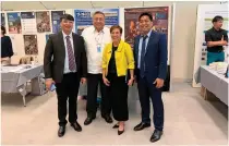  ?? CONTRIBUTE­D PHOTO ?? Attending the United Nations (UN) S&T Global Cooperatio­n Exhibit in Switzerlan­d are (from left) Ronaldo Parreño Jr. of the Department of Science and Technology (DoST)-Industrial Technology Developmen­t Institute; Permanent Representa­tive Ambassador Carlos Sorreta of the Philippine Permanent Mission to the UN in Geneva; Undersecre­tary Leah Buendia of DoST; and Kim Wilmer Balagot, DoST senior research specialist.