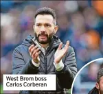  ?? ?? West Brom boss Carlos Corberan