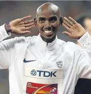  ??  ?? Sir Mo Farah.