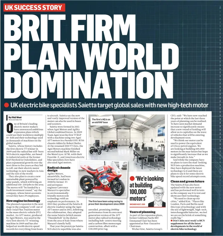  ??  ?? The firm’s HQ is on an old RAF base
The firm have been using racing to prove their developmen­t since 2009