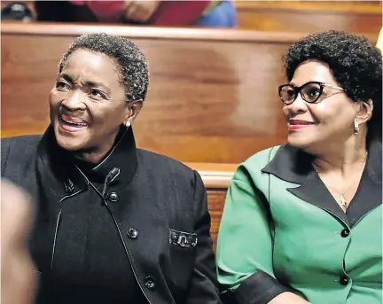  ?? / EUGENE COETZEE ?? Bathabile Dlamini and Nomvula Mokonyane survived last week’s cabinet reshuffle, to the great disappoint­ment of the people of SA, says the writer.