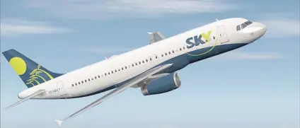  ?? Sky está invirtiend­o fuertement­e para modernizar su flota y planea comenzar a recibir ocho nuevos Airbus A320 Neos en el segundo semestre de 2018. Bloomberg/La República ??