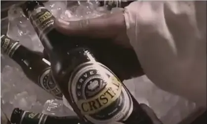  ?? Photograph: CCU/ Lucasfilm ?? Cue jingle … Star Wars Cerveza Cristal beer edit, part of a 2003 campaign in Chile called Stop the Zapping.