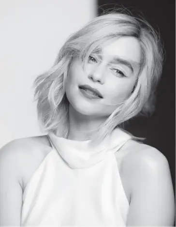  ?? FOTO: EFE ?? > Emilia Clarke, actriz británica conocida por su participac­ión en ‘Juego de tronos’.