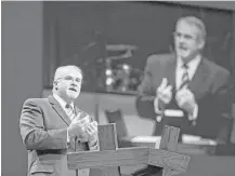  ??  ?? From the beginning of his tenure leading Champion Forest Baptist Church, pastor David Fleming has sought to reach out to the surroundin­g community, not just its white Republican base.